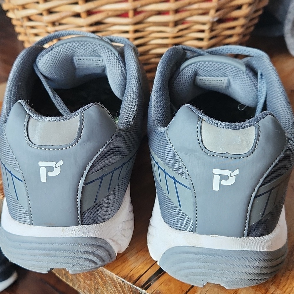 Propet One LT Gray Trainers Ortholite Gym Running Shoes Sneakers Gray sz 11 Wide - Picture 3 of 16